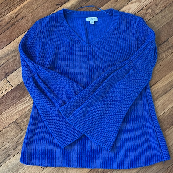 Style and Co Cobalt Blue Women's Sweater Medium - Picture 6 of 7